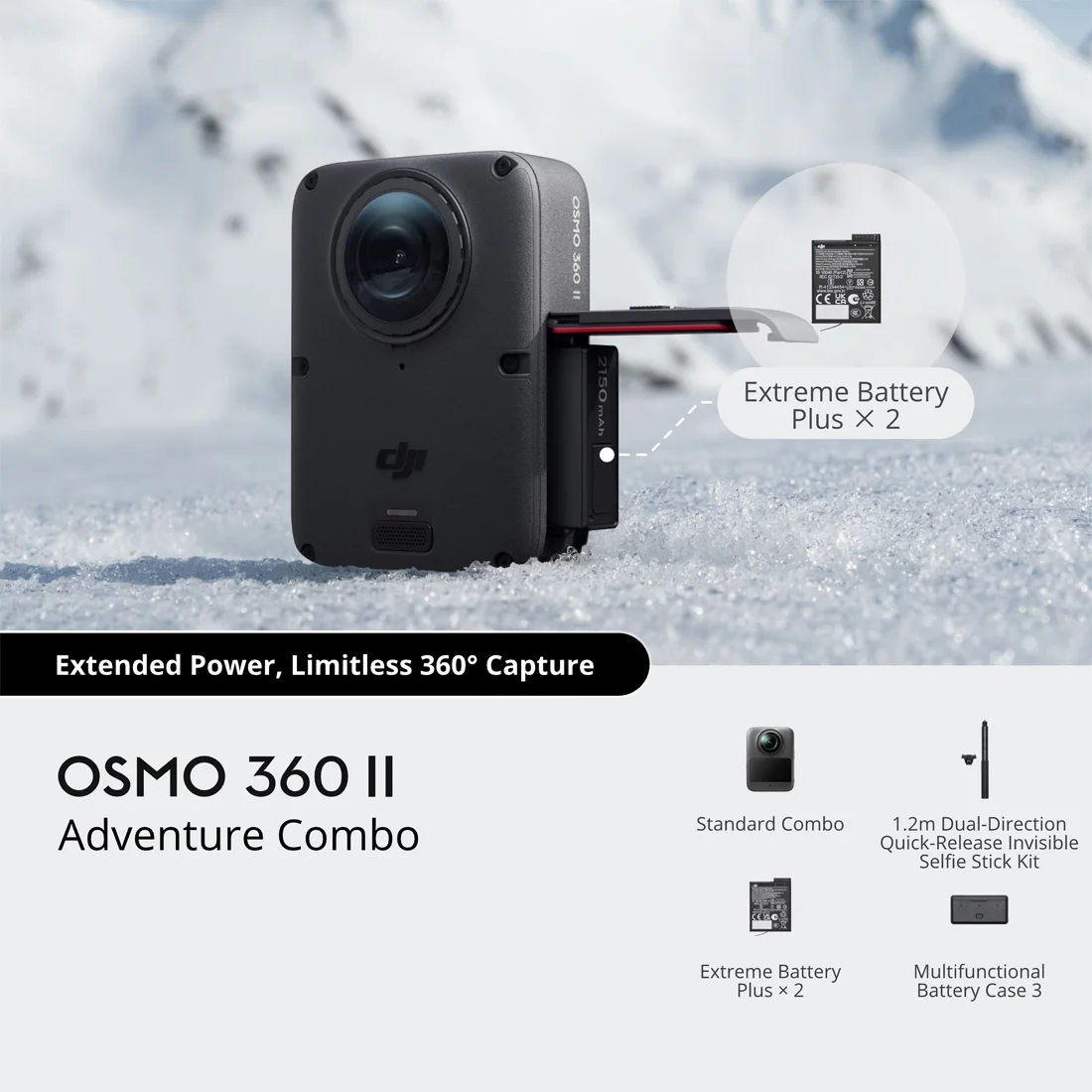 Экшн-камера DJI Osmo 360 II Adventure Combo