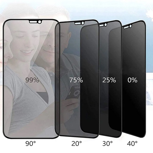 Защитное стекло Remax 2.5D Full Cover Black (Приватное) для iPhone 13/13 Pro/14/16e/17e