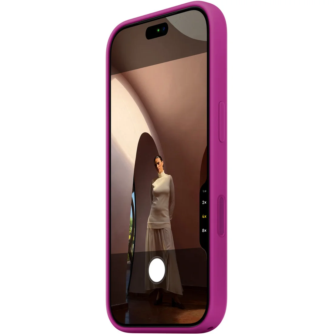 Силиконовый чехол Naturally Silicone Case with MagSafe Magenta для iPhone 17 Pro/18 Pro