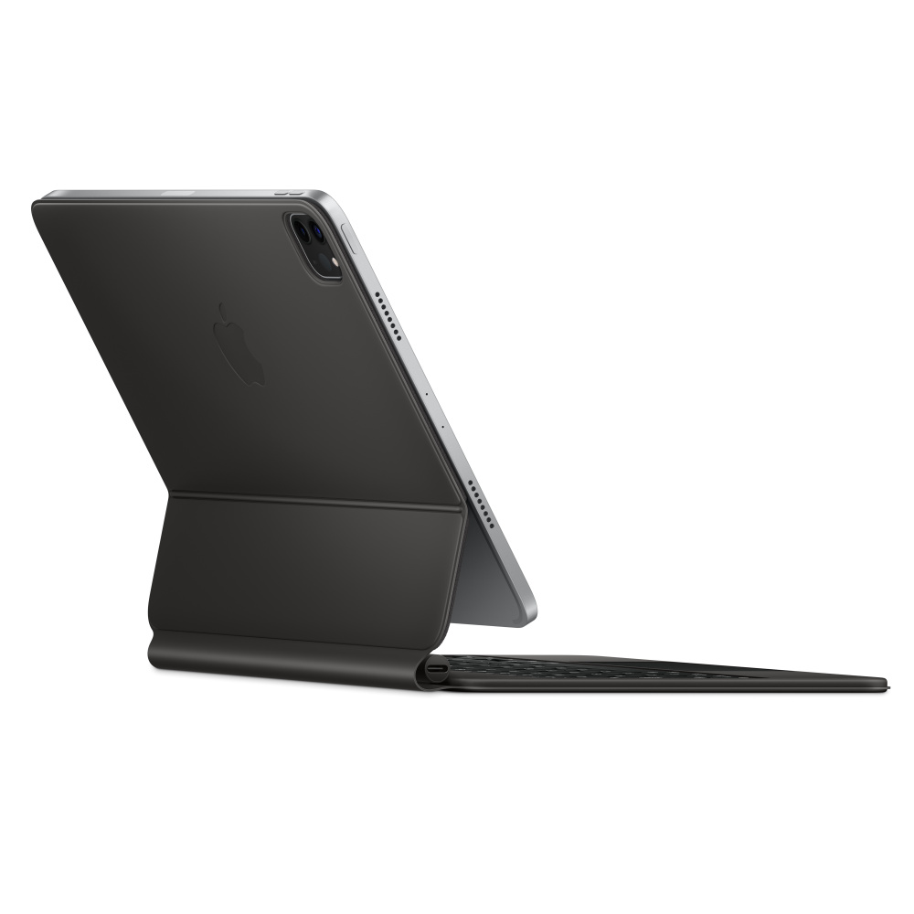 Чехол-клавиатура Apple Magic Keyboard для iPad Pro 11 (2018-2022)/iPad Air 11 (2020-2026) Black (MXQT2) кириллица (лазерная гравировка) + QWERTY