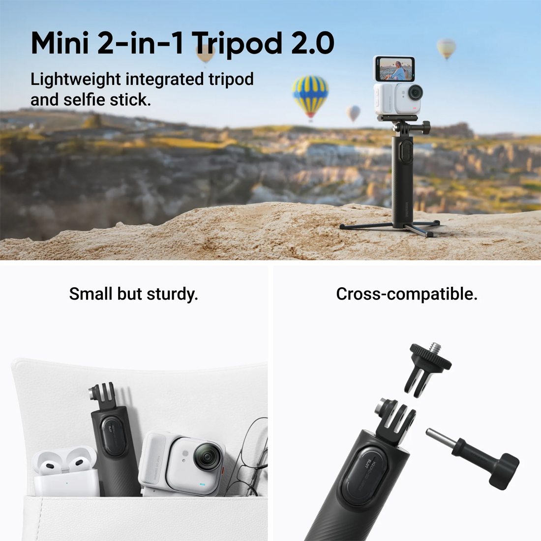 Экшн-камера Insta360 GO Ultra Creator Bundle Arctic White