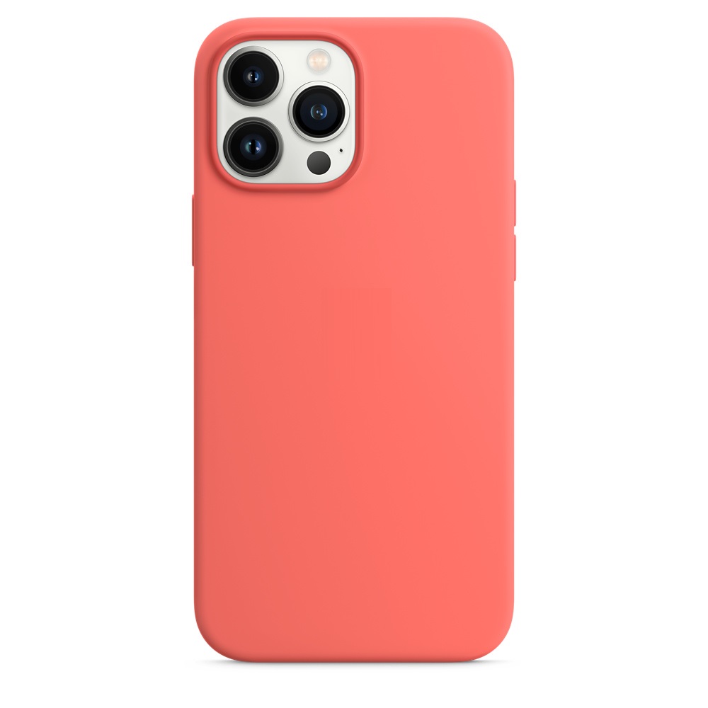 Силиконовый чехол Naturally Silicone Case with MagSafe Pink Pomelo для iPhone 13 Pro Max
