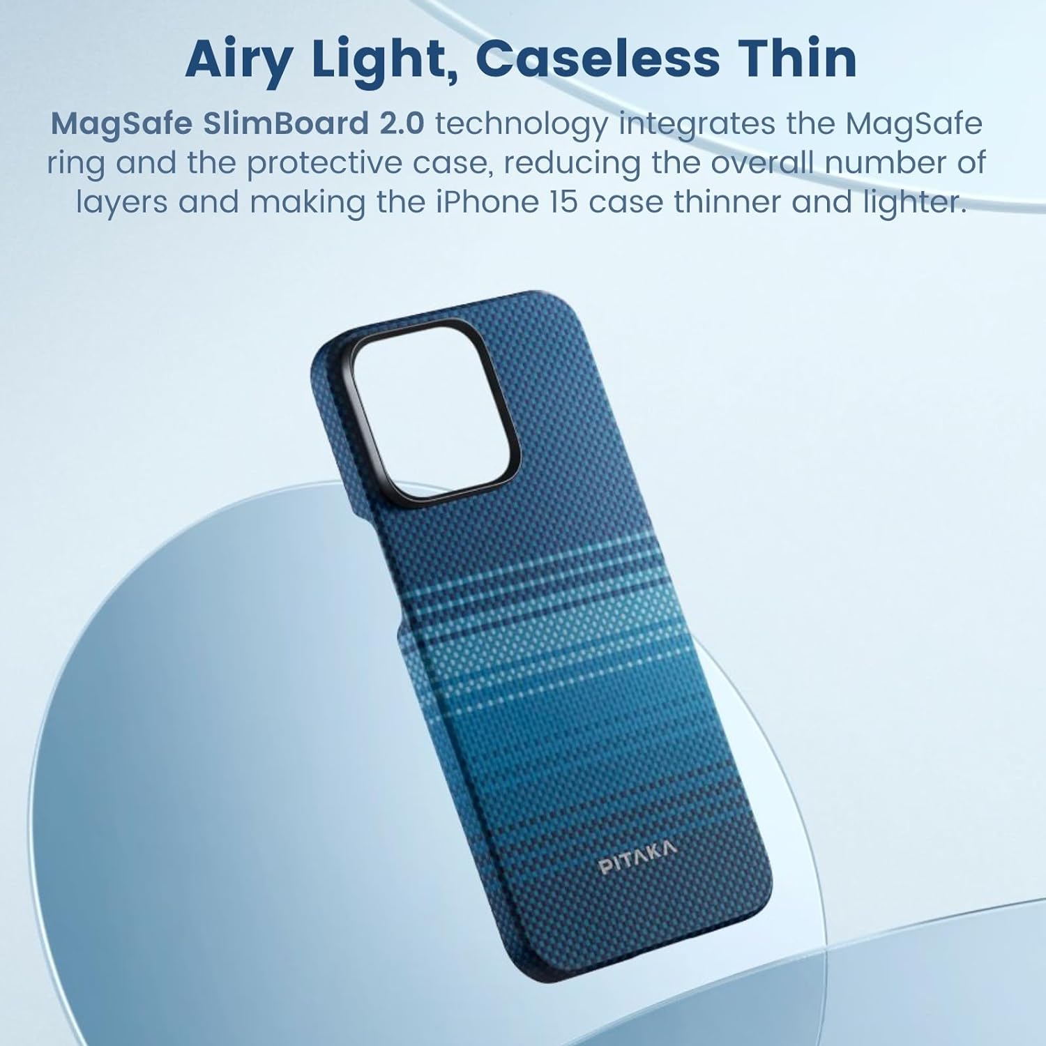 Чехол Pitaka Fusion Weaving MagEZ Case 5 для iPhone 15 Pro Max (6.7) Moonrise
