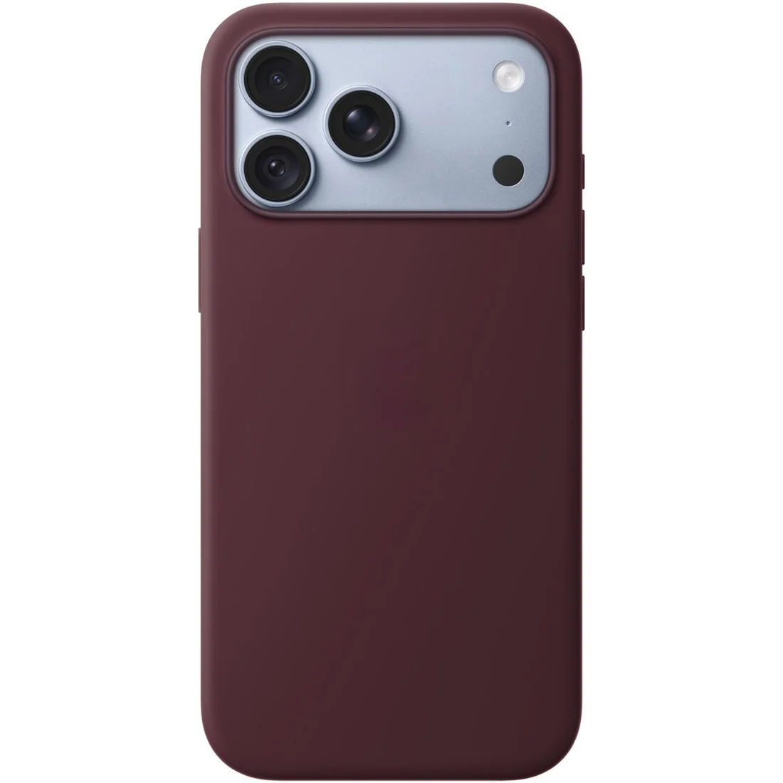 Силиконовый чехол Naturally Silicone Case with MagSafe Burgundy для iPhone 17 Pro Max/18 Pro Max