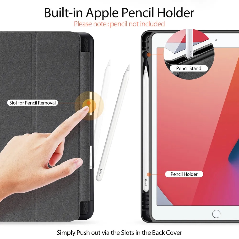 Чехол-книжка Dux Ducis для iPad 10.2 (2019/2020/2021) Domo Series Black
