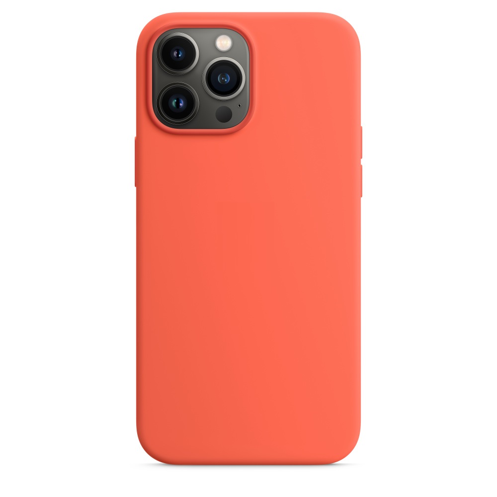 Силиконовый чехол Naturally Silicone Case with MagSafe Nectarine для iPhone 13 Pro Max