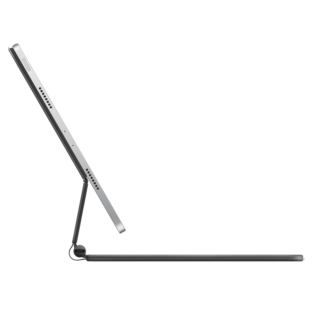 Чехол-клавиатура Apple Magic Keyboard для iPad Pro 11 (2018-2022)/iPad Air 11 (2020-2026) Black (MXQT2) кириллица (лазерная гравировка) + QWERTY