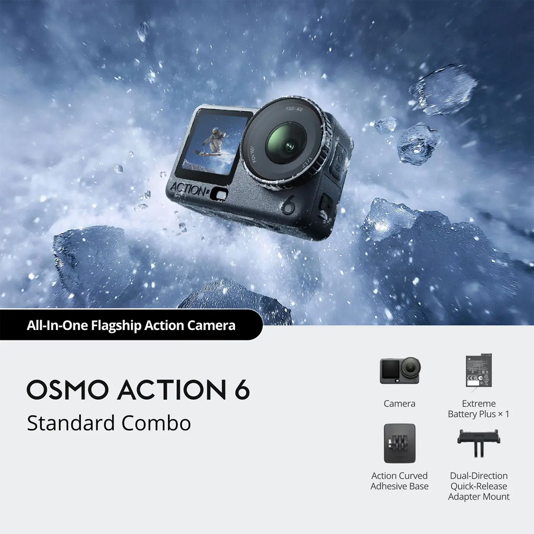 Экшн-камера DJI Osmo Action 6 Standard Combo