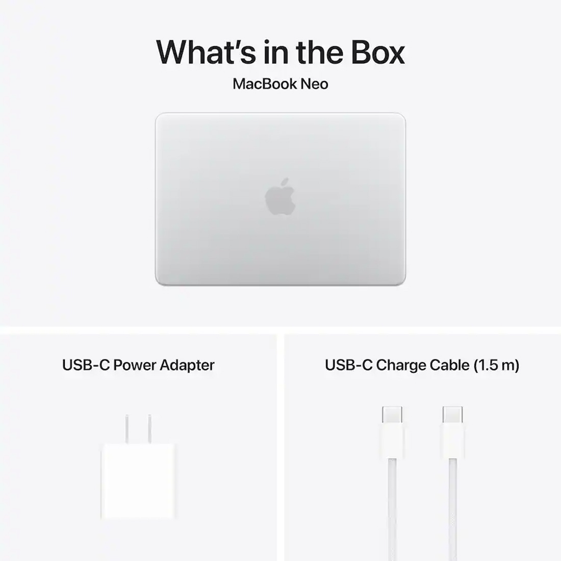 Ноутбук Apple MacBook Neo 2026 A18 Pro (13/2408x1506/8GB/256GB SSD/Apple graphics 5-core) Silver (MHFA4)
