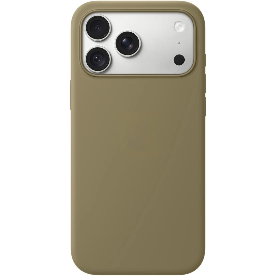 Силиконовый чехол Naturally Silicone Case with MagSafe Olive для iPhone 17 Pro Max/18 Pro Max