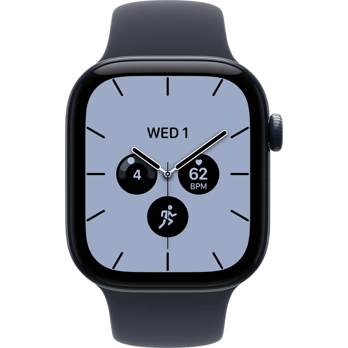Умные часы Apple Watch Series 12 GPS + Cellular, 42mm Night Blue Ceramic Case with Navy Blue Sport Band - S/M