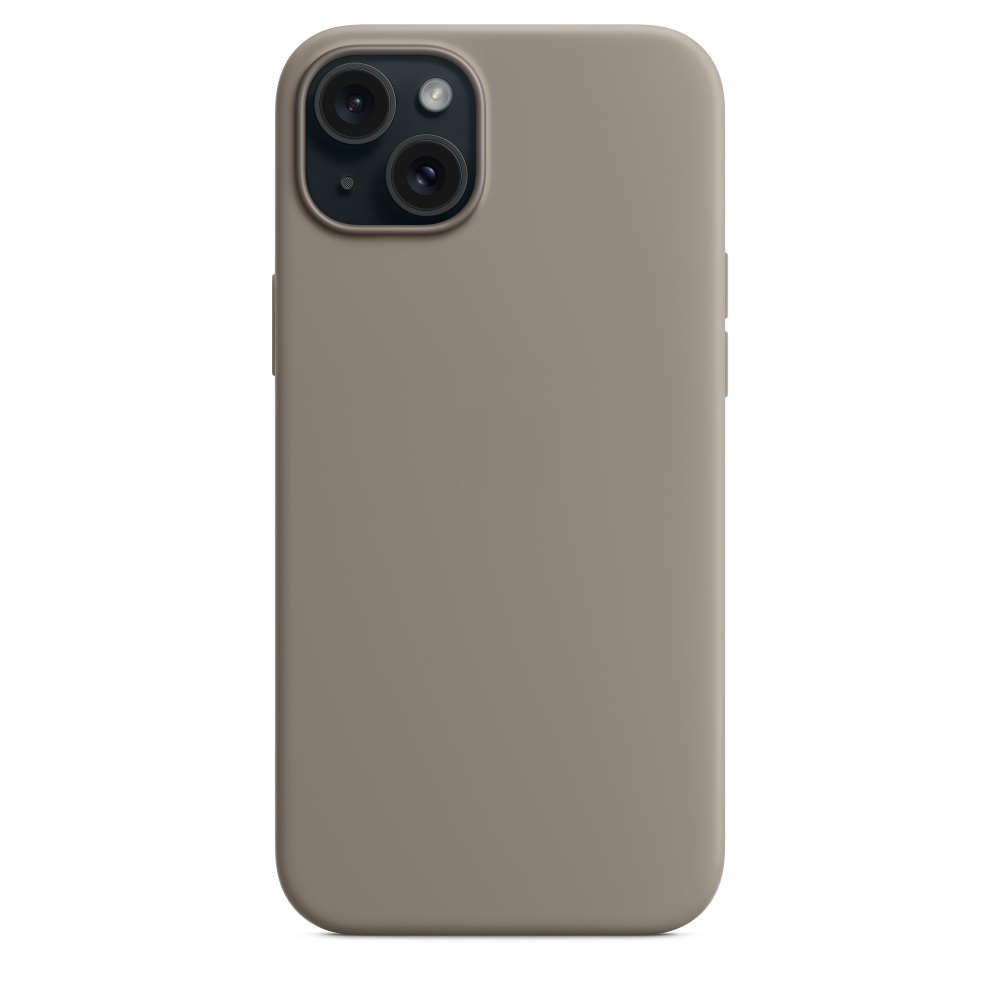 Силиконовый чехол Naturally Silicone Case with MagSafe Clay для iPhone 15 Plus