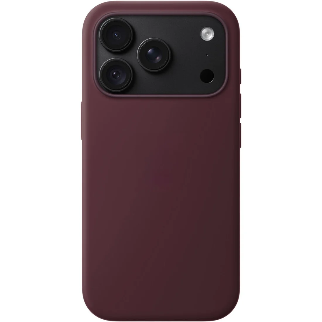 Силиконовый чехол Naturally Silicone Case with MagSafe Burgundy для iPhone 17 Pro/18 Pro