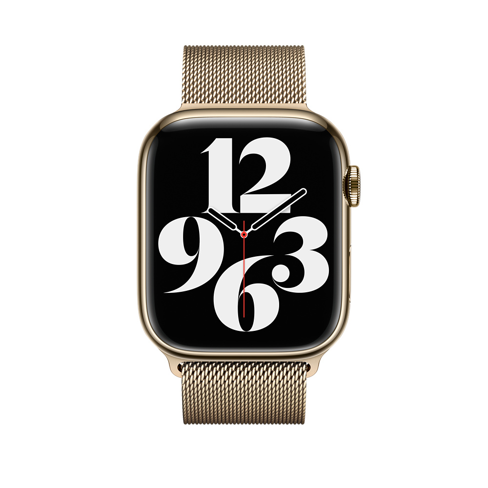 Браслет Stainless Steel Gold Milanese Loop Apple Watch 45mm/46mm (ML763AM/A)