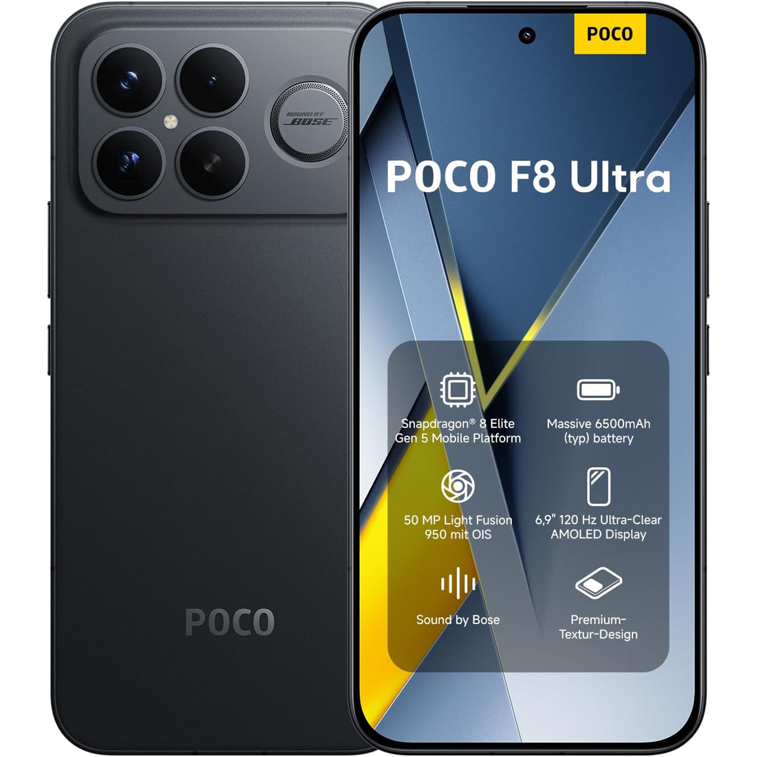 Смартфон Xiaomi POCO F8 Ultra 16/512GB Global Black