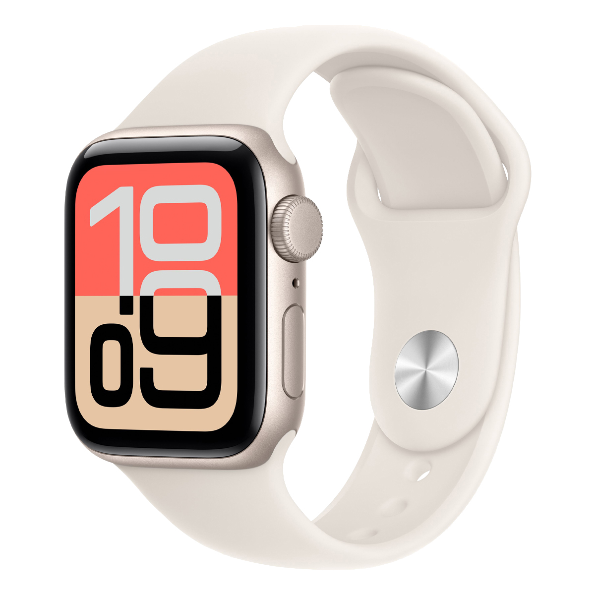 Умные часы Apple Watch SE 3 (2025) 40mm Starlight Aluminum Case with Starlight Sport Band - S/M