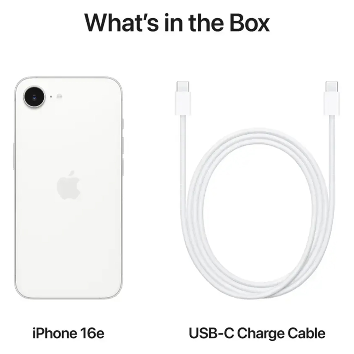 Смартфон Apple iPhone 16e 512GB White (nano SIM + eSIM)