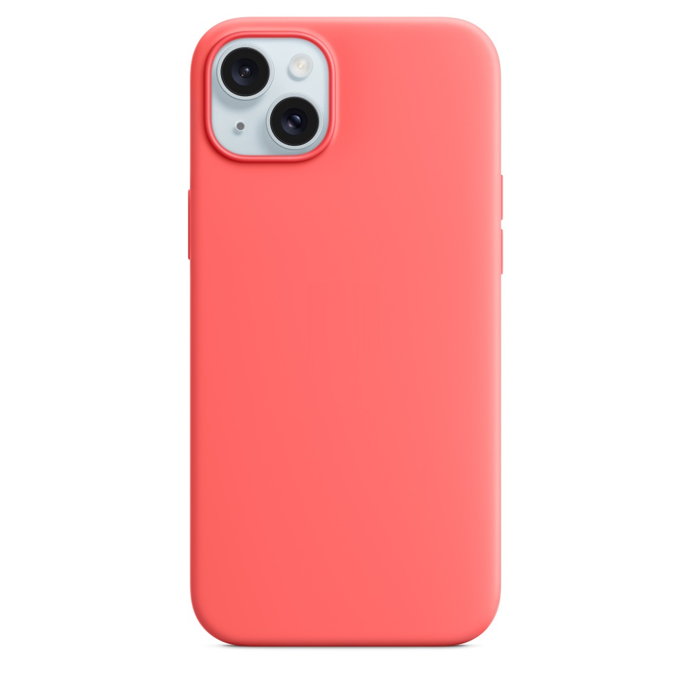 Силиконовый чехол Naturally Silicone Case with MagSafe Guava для iPhone 15 Plus