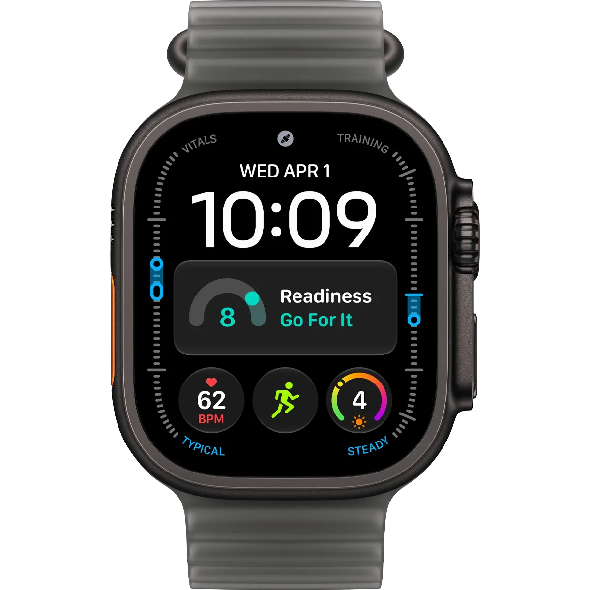 Умные часы Apple Watch Ultra 4 GPS + Cellular, 49mm Black Titanium Case with Translucent Black Ocean Band