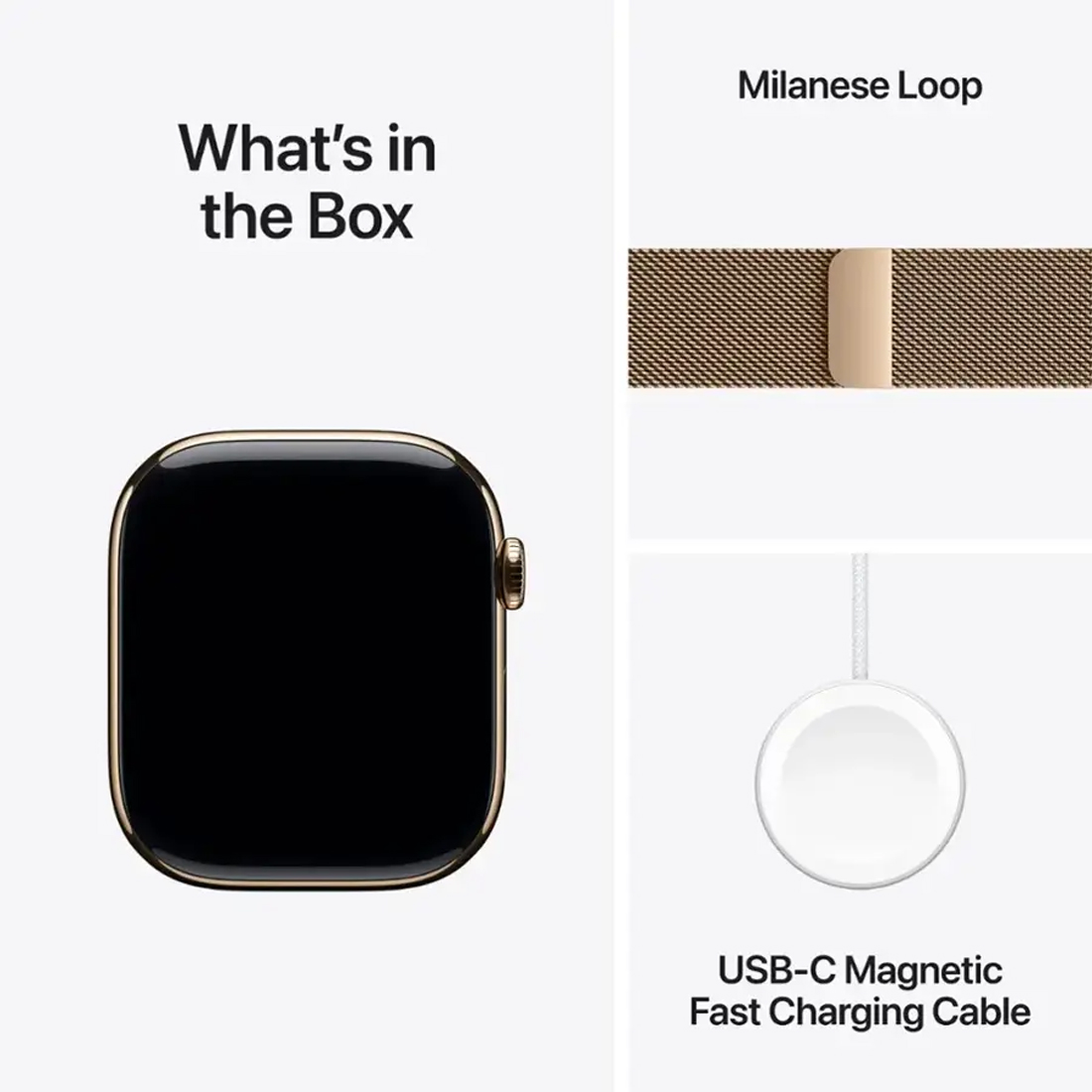 Умные часы Apple Watch Series 11 GPS + Cellular, 46mm Gold Titanium Case with Gold Milanese Loop - M/L