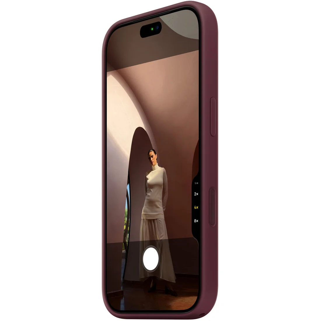 Силиконовый чехол Naturally Silicone Case with MagSafe Burgundy для iPhone 17 Pro/18 Pro