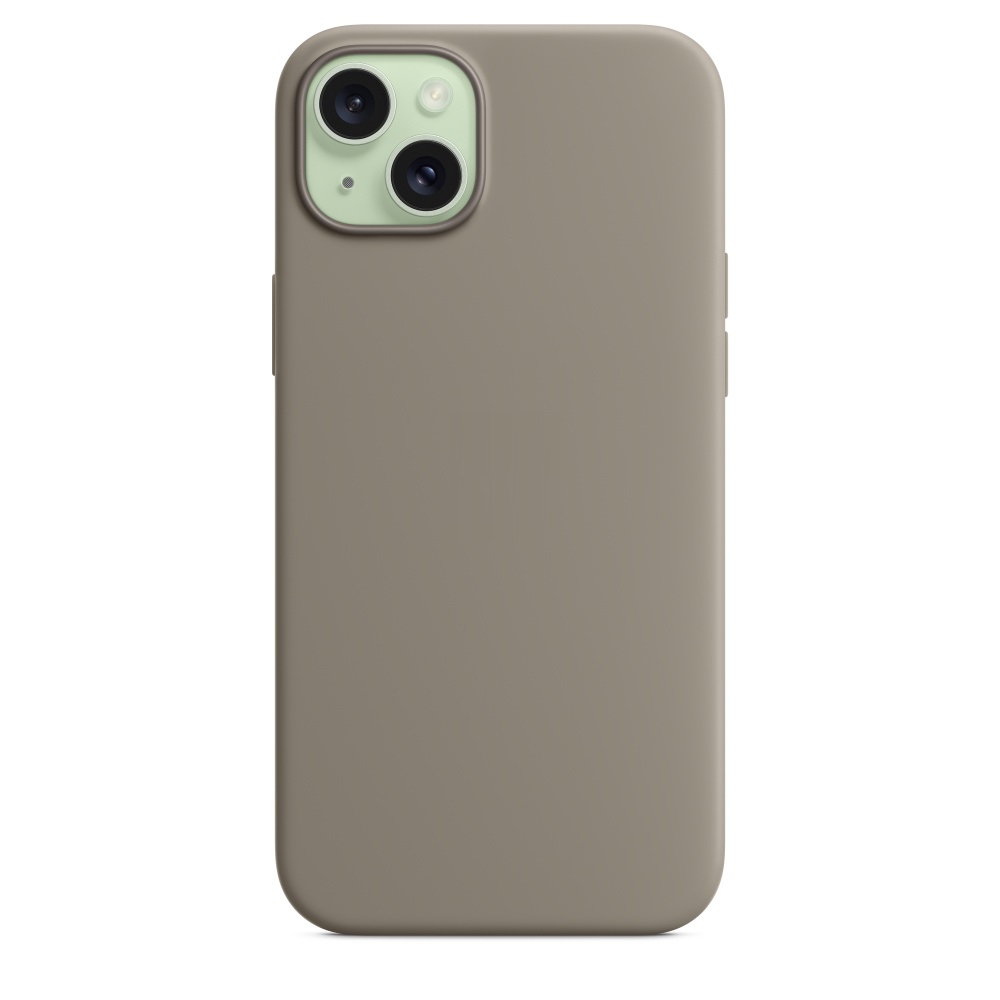 Силиконовый чехол Naturally Silicone Case with MagSafe Clay для iPhone 15 Plus