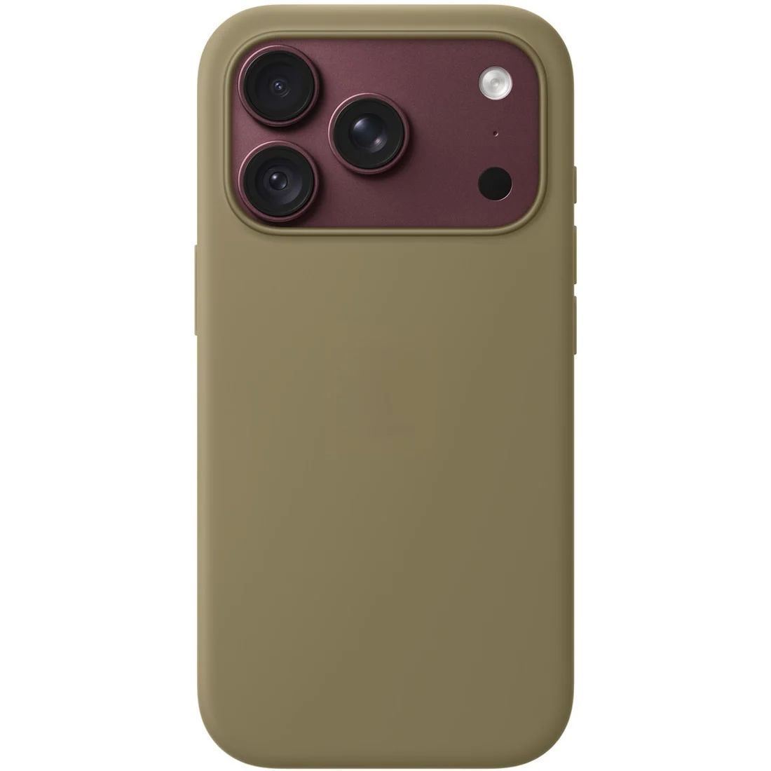 Силиконовый чехол Naturally Silicone Case with MagSafe Olive для iPhone 17 Pro/18 Pro