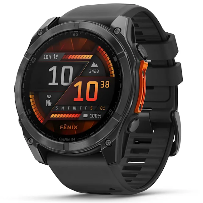 Умные часы Garmin fenix 8 – 51 mm AMOLED Slate Gray with a Black Silicone Band (010-02905-00)