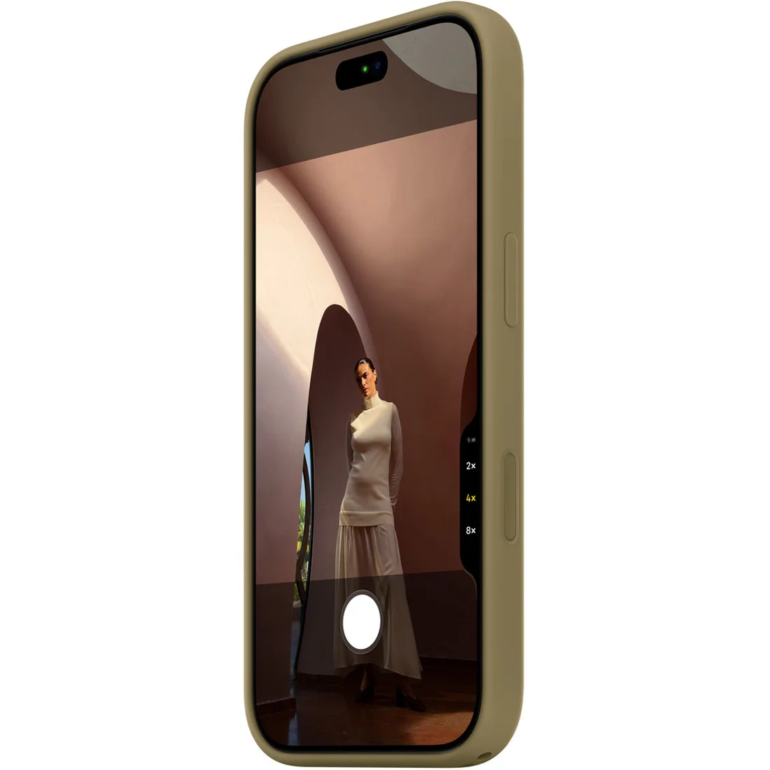 Силиконовый чехол Naturally Silicone Case with MagSafe Olive для iPhone 17 Pro/18 Pro