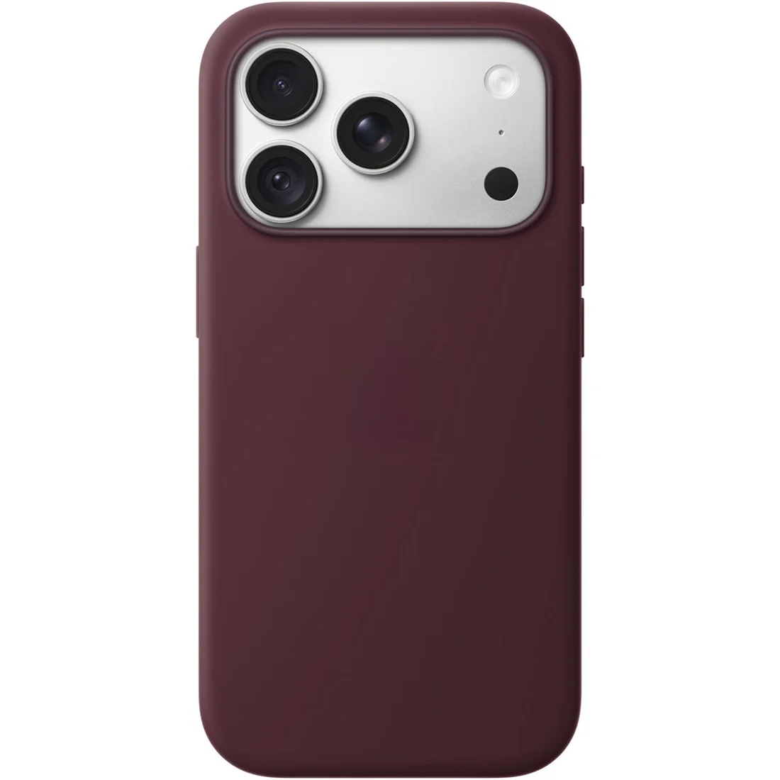 Силиконовый чехол Naturally Silicone Case with MagSafe Burgundy для iPhone 17 Pro/18 Pro