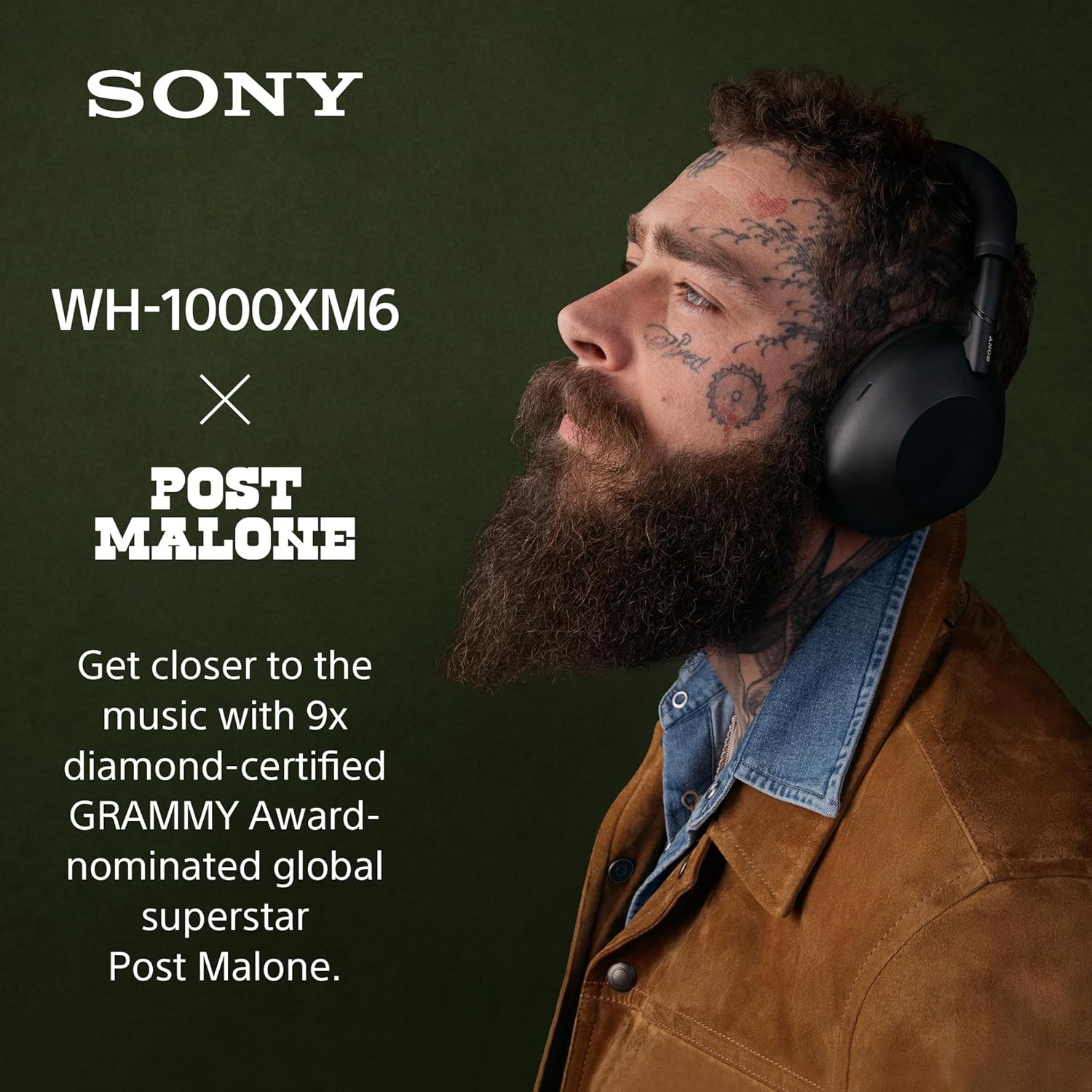 Беспроводные наушники Sony WH-1000XM6 Platinum Silver