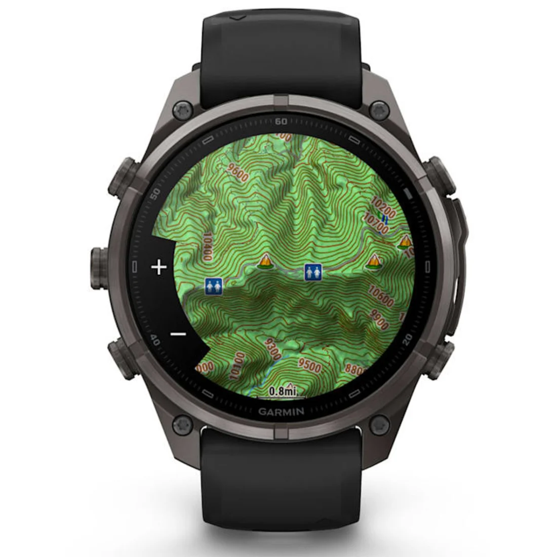 Умные часы Garmin fenix 9 Pro - 47mm Carbon Gray DLC Titanium with Black/Pebble Grey Silicone Band (010-04336-16)