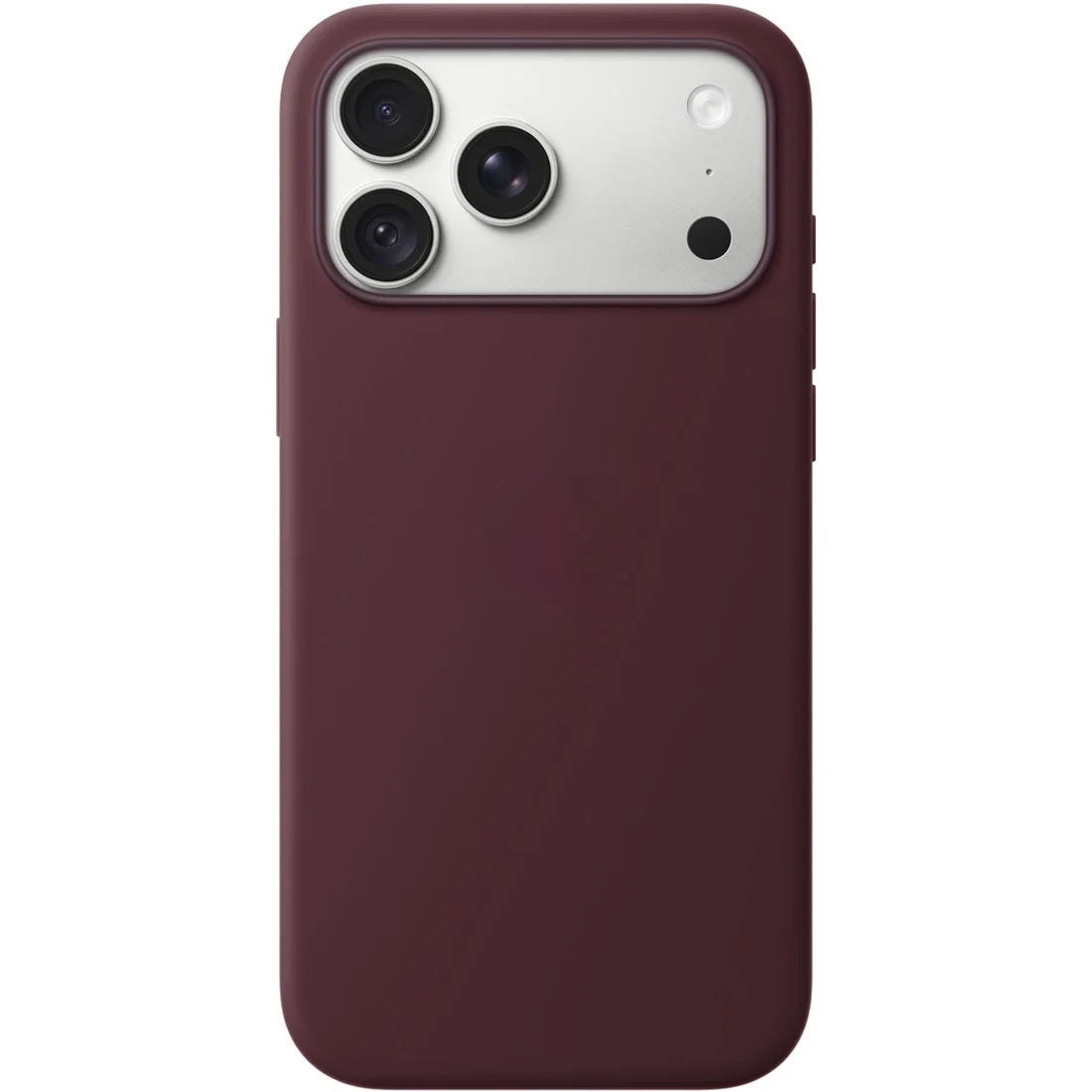 Силиконовый чехол Naturally Silicone Case with MagSafe Burgundy для iPhone 17 Pro Max/18 Pro Max