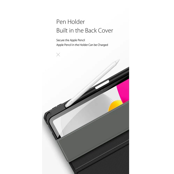 Чехол-книжка Dux Ducis для iPad 10.9 (2022)/11 (2025 A16) Domo Toby Series Black