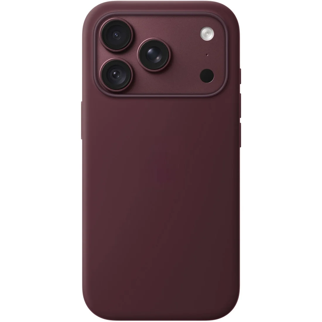 Силиконовый чехол Naturally Silicone Case with MagSafe Burgundy для iPhone 17 Pro/18 Pro