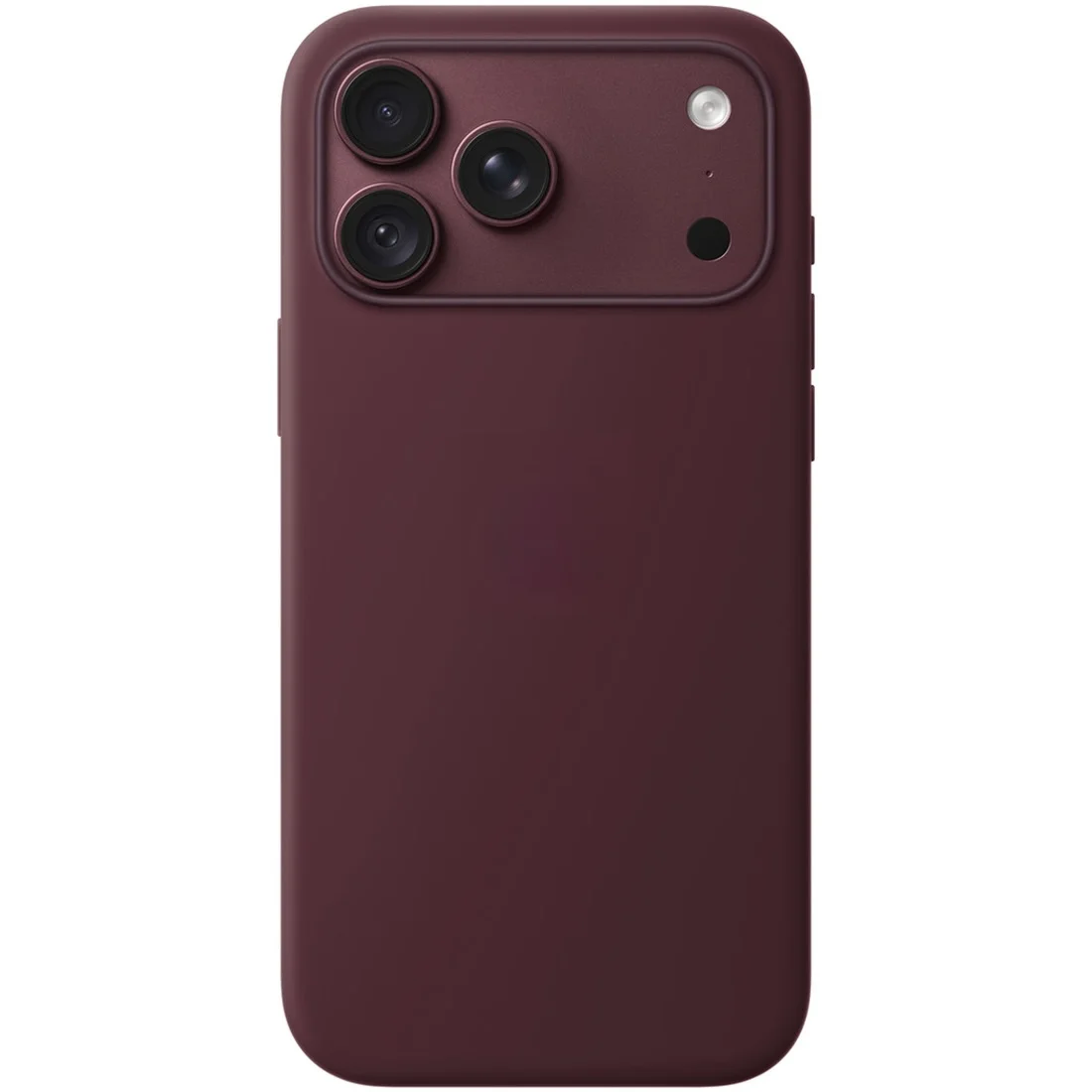 Силиконовый чехол Naturally Silicone Case with MagSafe Burgundy для iPhone 17 Pro Max/18 Pro Max