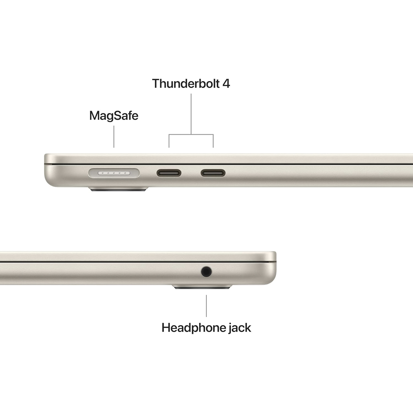 Ноутбук Apple MacBook Air 13 2026 M5 (13.6/2560x1664/16GB/512GB SSD/Apple graphics 8-core) Starlight (MDHA4)