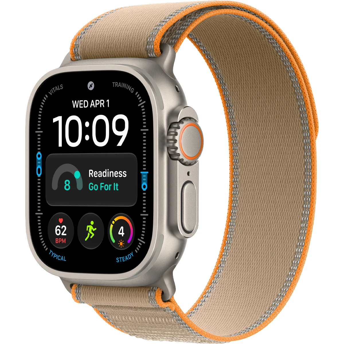 Умные часы Apple Watch Ultra 4 GPS + Cellular, 49mm Natural Titanium Case with Sand Trail Loop - S/M