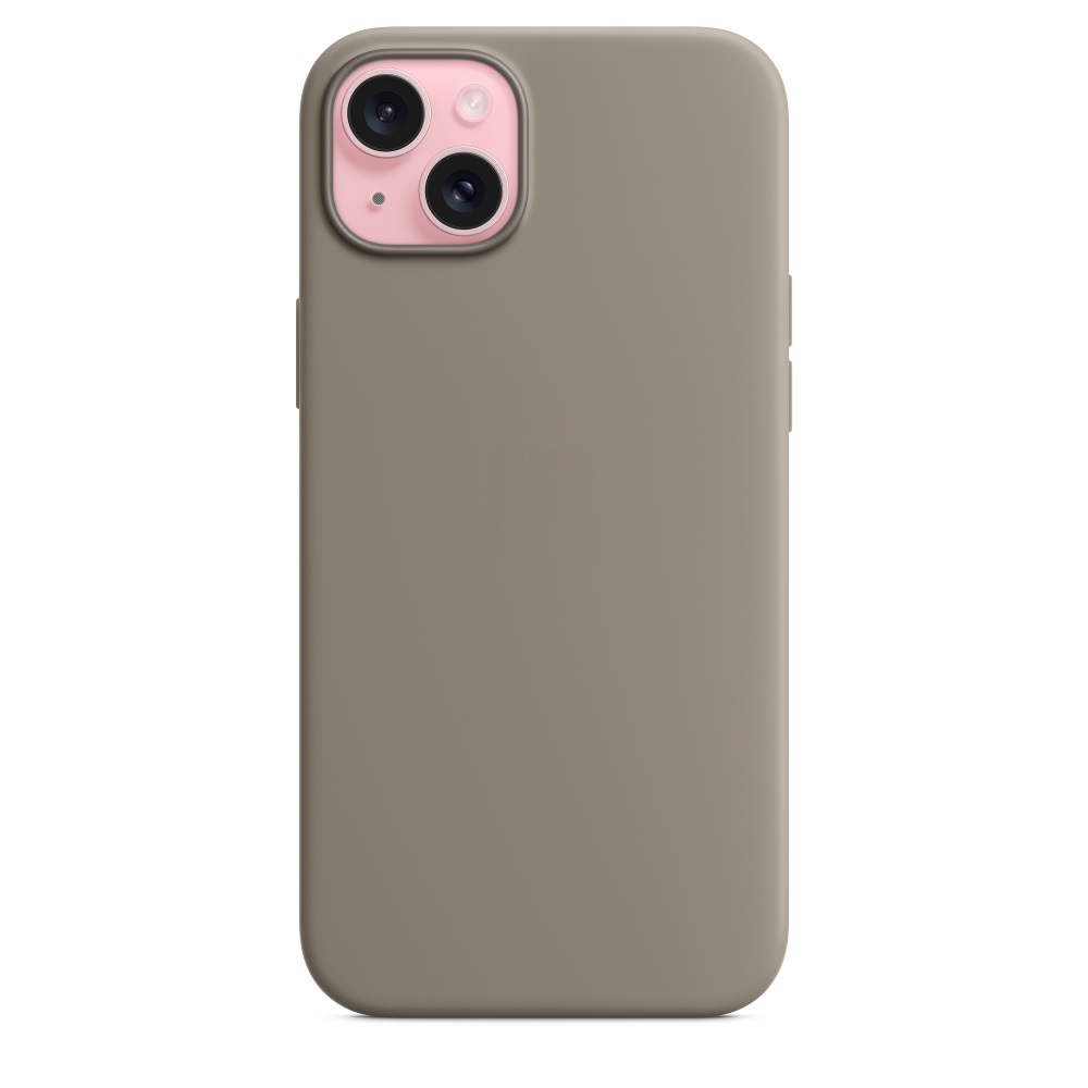 Силиконовый чехол Naturally Silicone Case with MagSafe Clay для iPhone 15 Plus