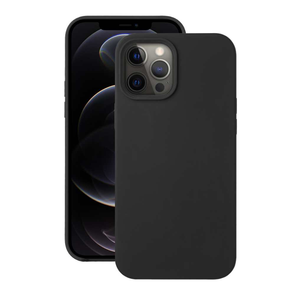Чехол Deppa Liquid Silicone Case Black (87707) для Apple iPhone 12/12 Pro
