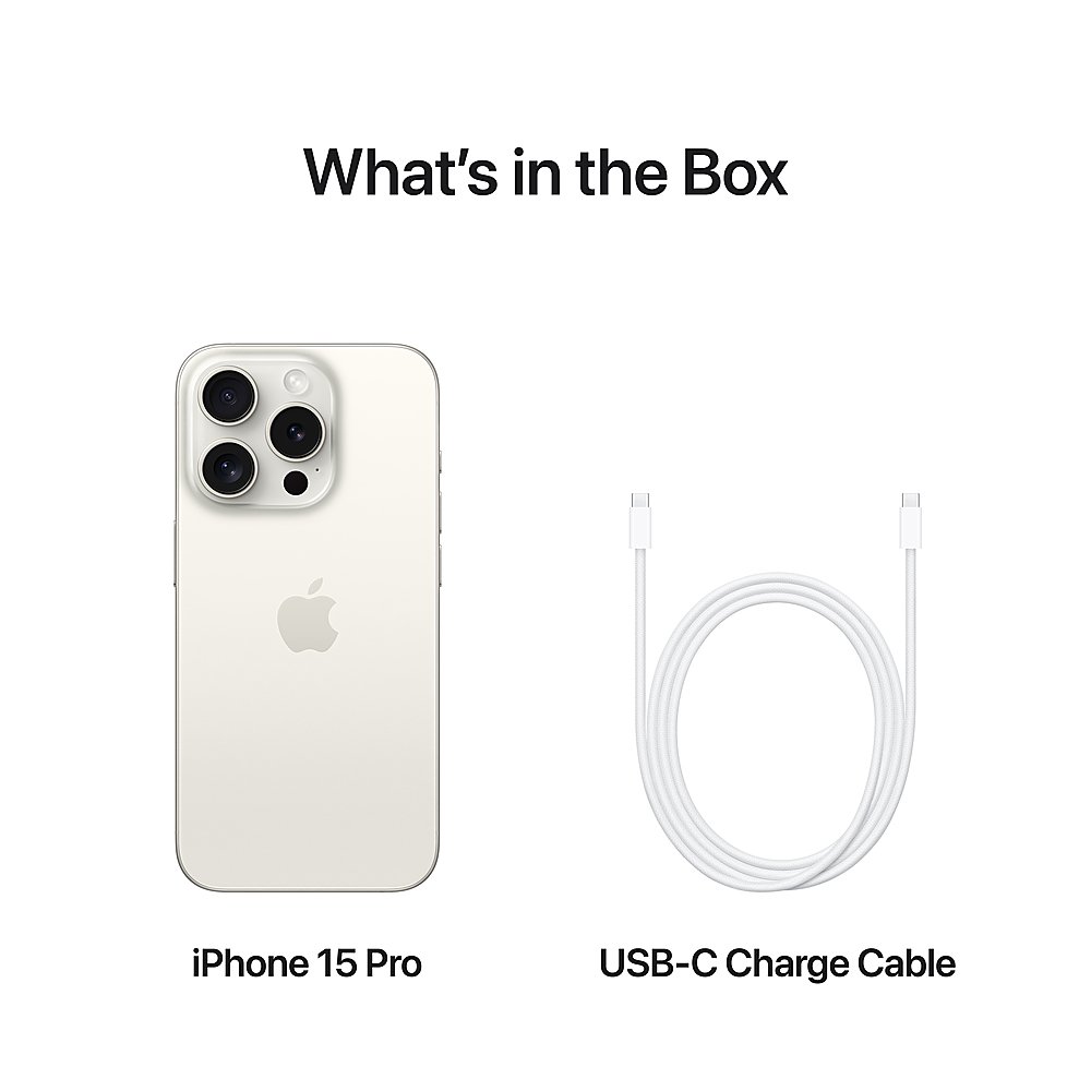 Смартфон Apple iPhone 15 Pro 512GB White Titanium (nano SIM + eSIM)