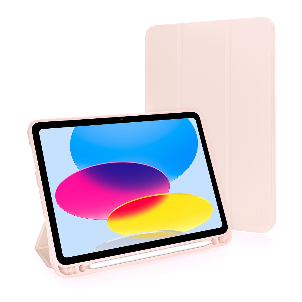 Чехол-книжка Gurdini Milano Series (pen slot) для iPad 10.9 (2022)/11 (2025 A16) Pink Sand