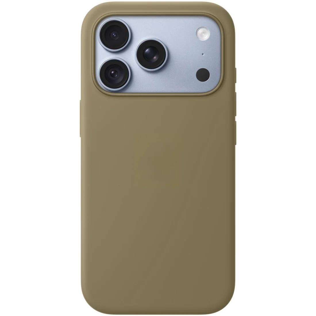 Силиконовый чехол Naturally Silicone Case with MagSafe Olive для iPhone 17 Pro/18 Pro