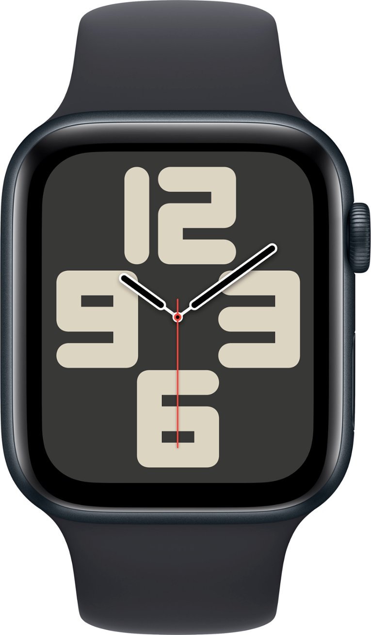Умные часы Apple Watch Series SE 2023 Gen 2 44mm Aluminium Case, Midnight/Midnight M/L Sport Band