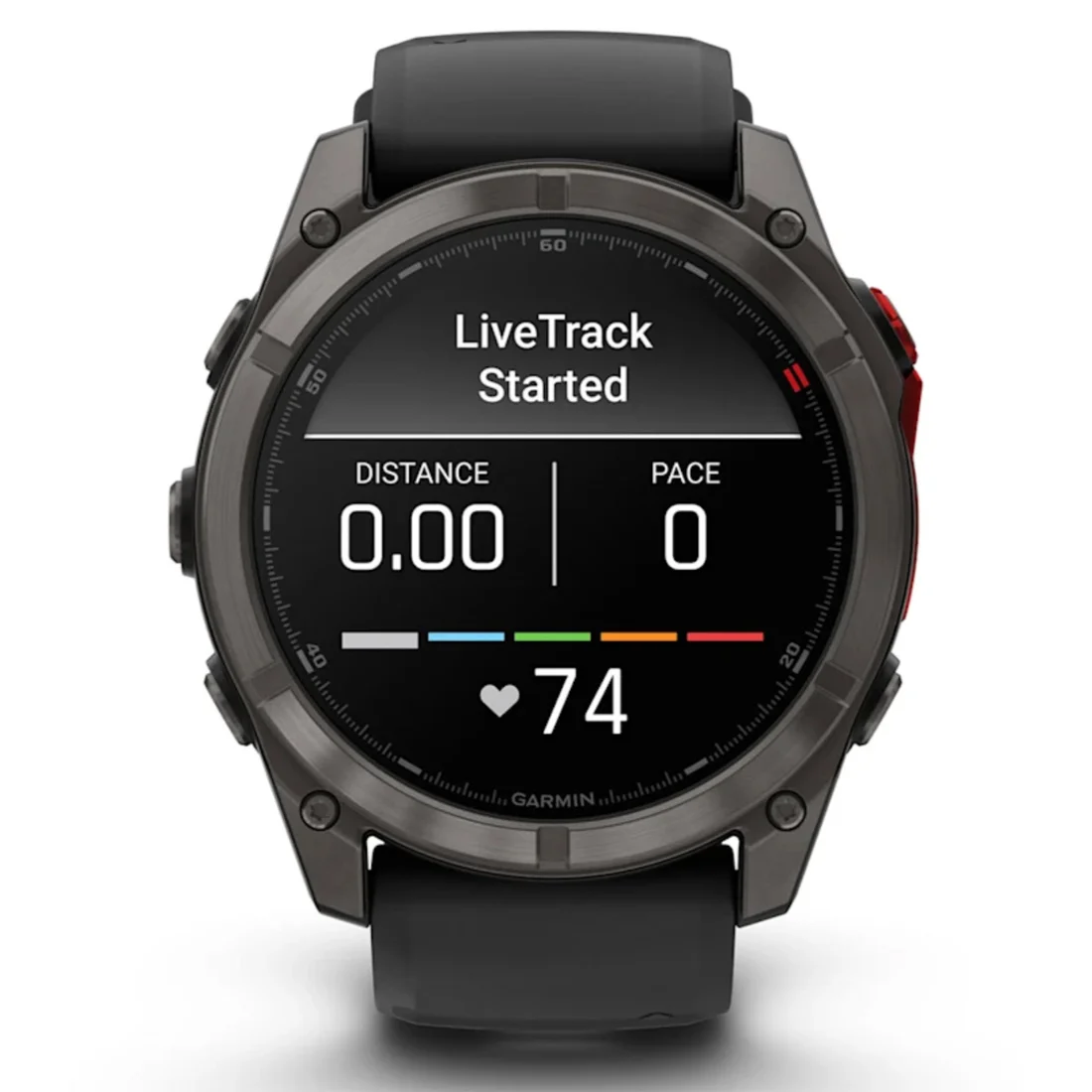 Умные часы Garmin fenix 8 – 51 mm MicroLED Sapphire Titanium Carbon Gray DLC with Black/pebble gray silicone strap (010-03380-05)