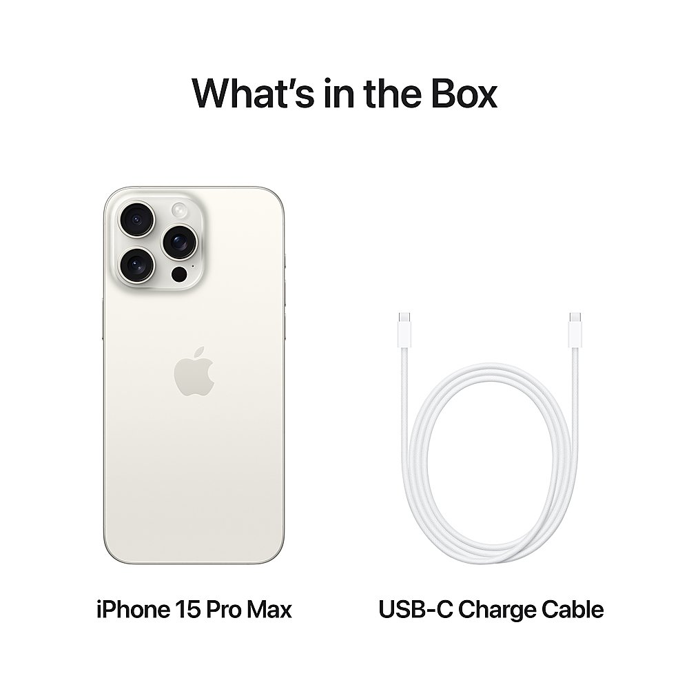 Смартфон Apple iPhone 15 Pro Max 1TB White Titanium (nano SIM + eSIM)