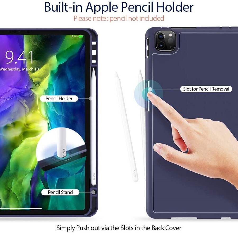 Чехол-книжка Dux Ducis для iPad Pro 11 (2020-2022) Osom Series Midnight Blue
