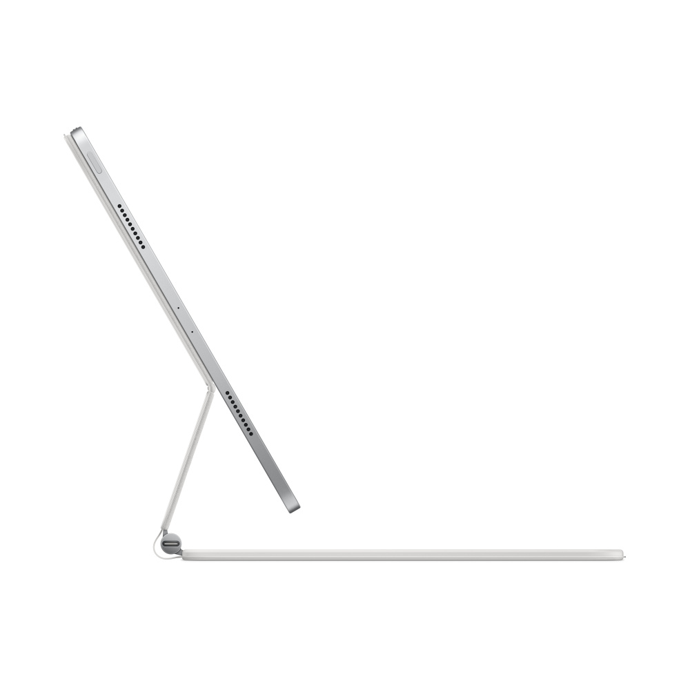 Чехол-клавиатура Apple Magic Keyboard для iPad Pro 12.9 (2020-2022)/Air 13 (M2/M3/M4) White (MJQL3) кириллица (лазерная гравировка) + QWERTY