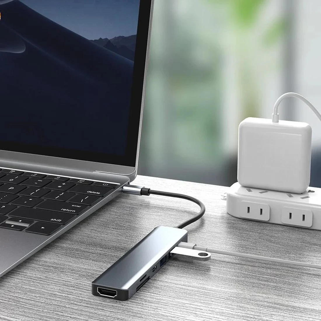 USB-концентратор DECOME USB-C 7-in-1 Hub