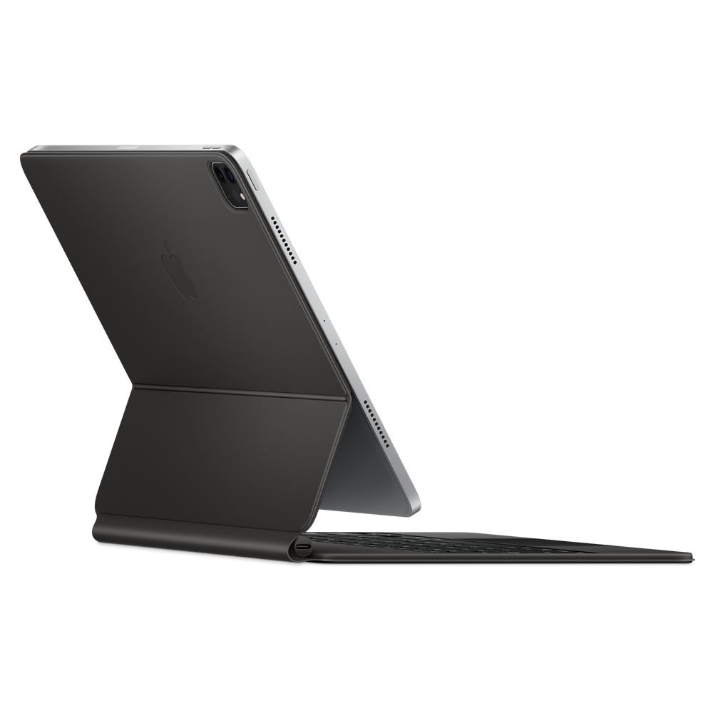 Чехол-клавиатура Apple Magic Keyboard для iPad Pro 12.9 (2020-2022)/Air 13 (M2/M3/M4) Black (MXQU2) кириллица (лазерная гравировка) + QWERTY